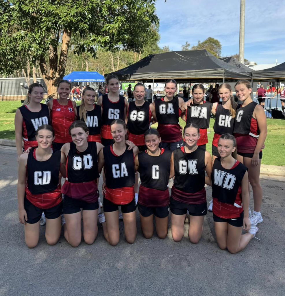 myrtleford netball at gather round on the murray